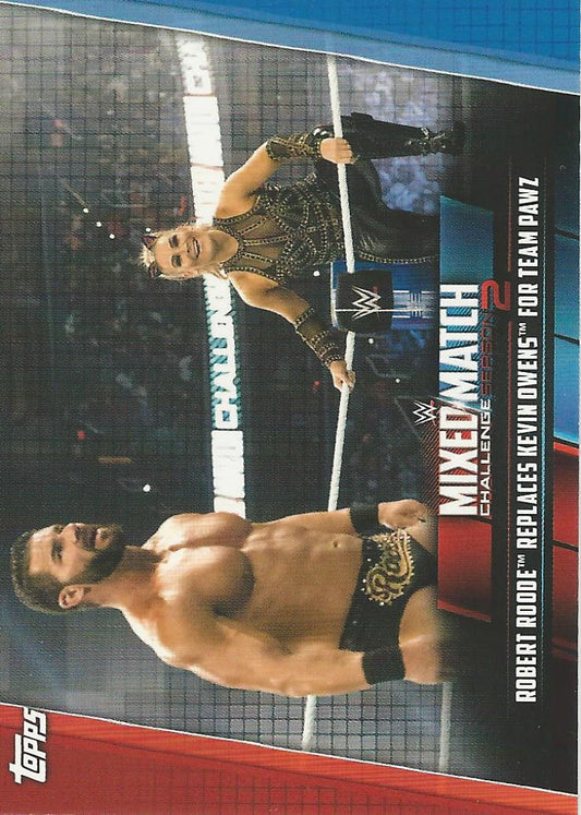 WWE Topps Women Division 2019 Bobby Roode and Natalya MMC-14 trading card PW Catalog