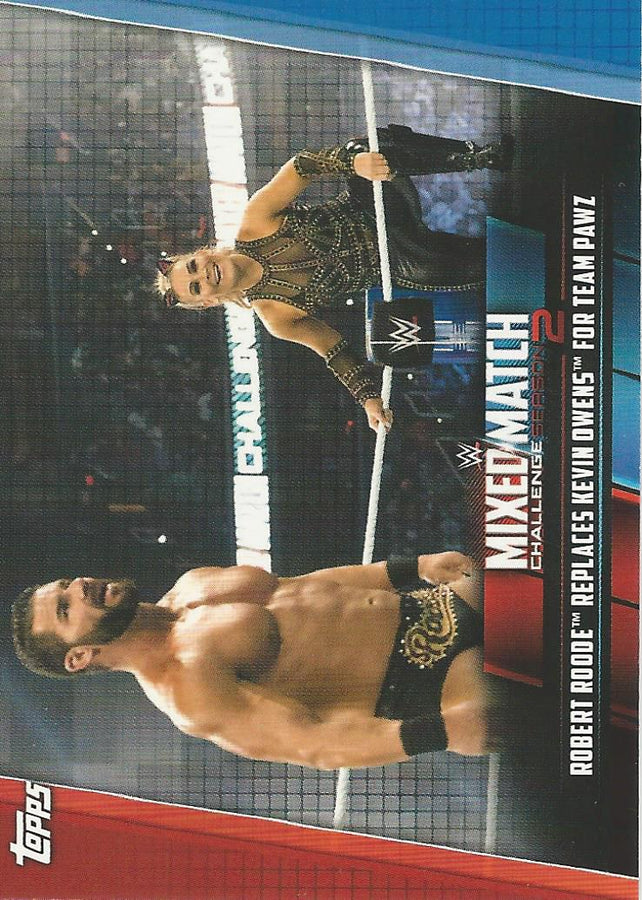 WWE Topps Women Division 2019 Bobby Roode and Natalya MMC-14 trading card PW Catalog