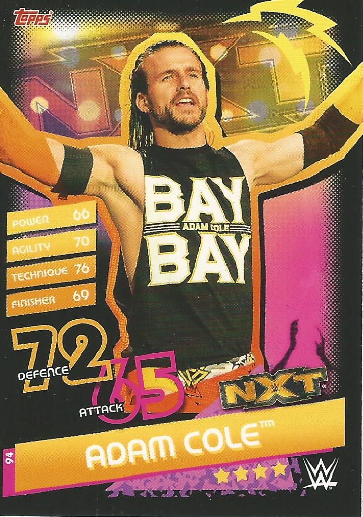 WWE Topps Slam Attax Reloaded 2020 Adam Cole #94 NXT