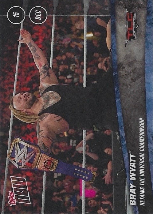 Bray Wyatt Retains the Universal Championship trading card PW Catalog