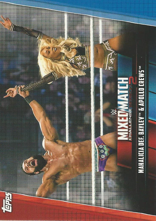 WWE Topps Women Division 2019 Jinder Mahal and Alicia Fox MMC-23 trading card PW Catalog