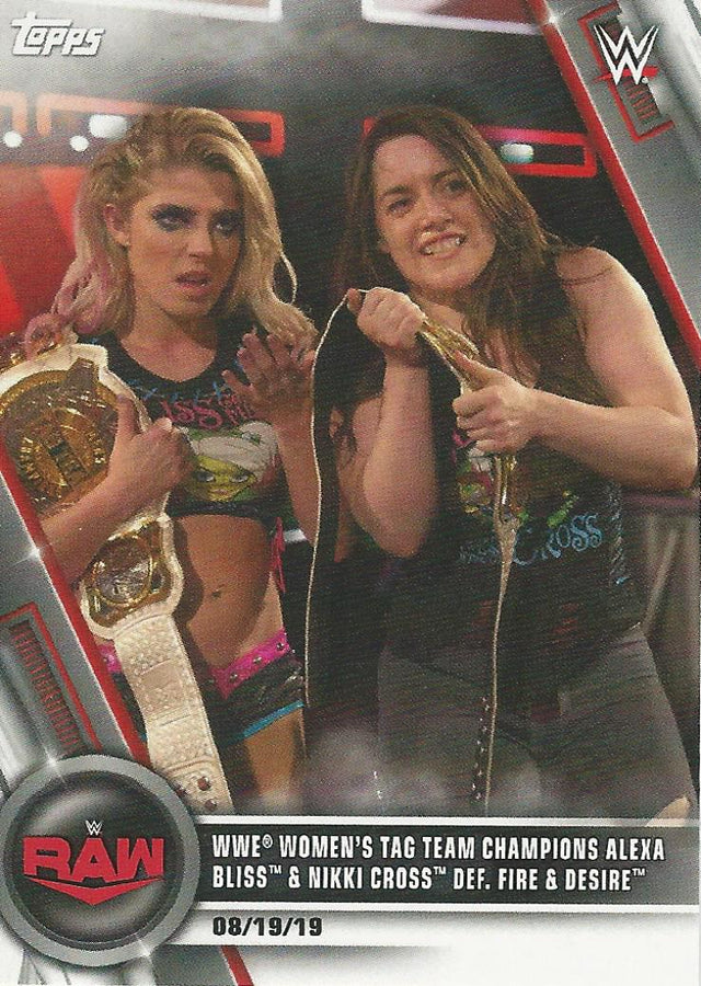 WWE Topps Women Division 2020 Alexa Bliss and Nikki Cross #69