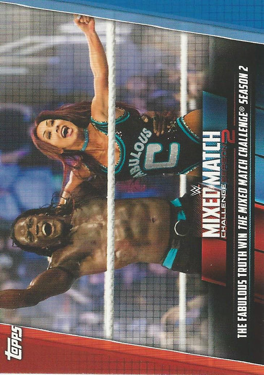 WWE Topps Women Division 2019 Carmella and R-Truth MMC-25 trading card PW Catalog