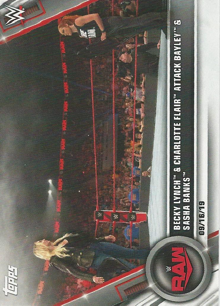 WWE Topps Women Division 2020 Charlotte Flair and Becky Lynch #85