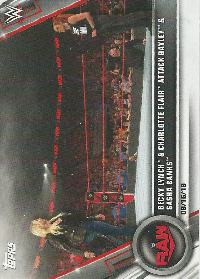 WWE Topps Women Division 2020 Charlotte Flair and Becky Lynch #85