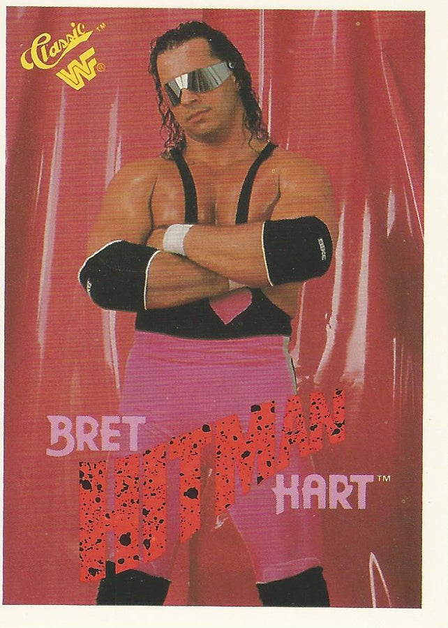 WWF Classic Trading Cards 1990 Bret Hart #95