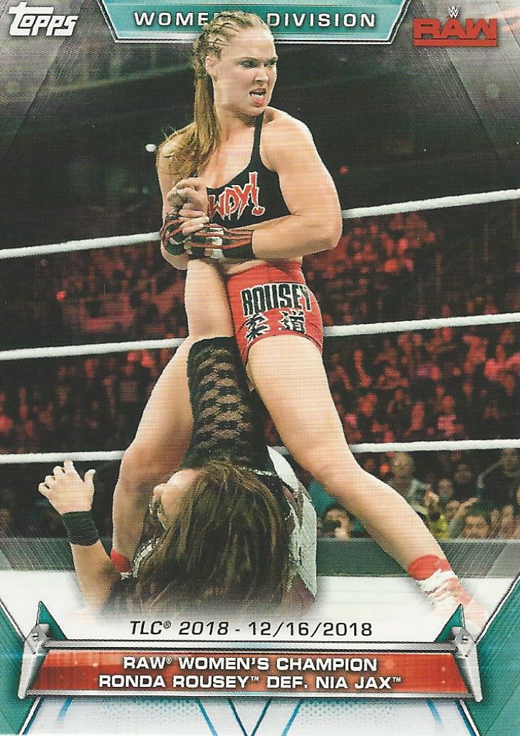 WWE Topps Women Division 2019 Ronda Rousey #95