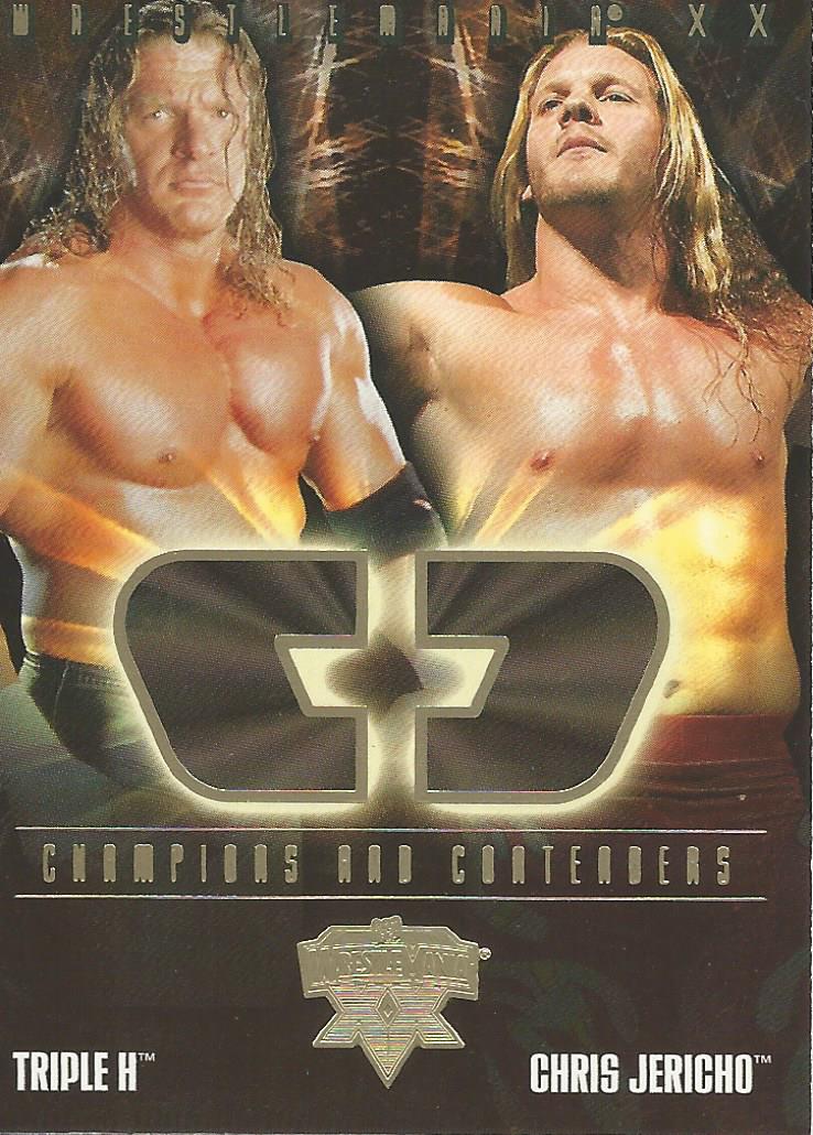 WWE Fleer Wrestlemania XX 2004 Triple H vs Chris Jericho CC 17 of 17 trading card PW Catalog