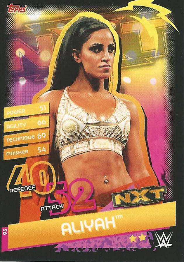 WWE Topps Slam Attax Reloaded 2020 Aliyah #95 NXT