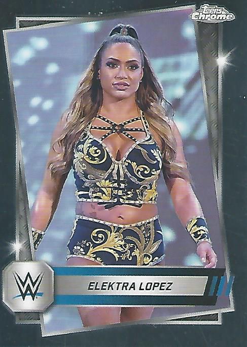 WWE Topps Chrome 2025 Trading Cards Elektra Lopez No.95 PW Catalog