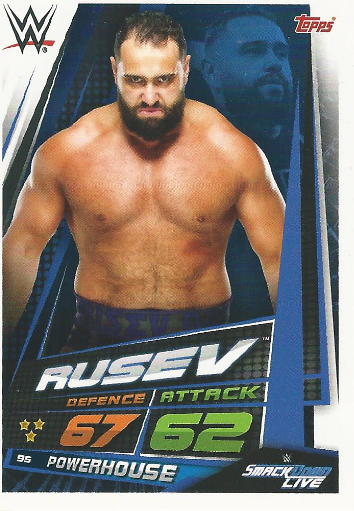 WWE Topps Slam Attax Universe 2019 Rusev #95