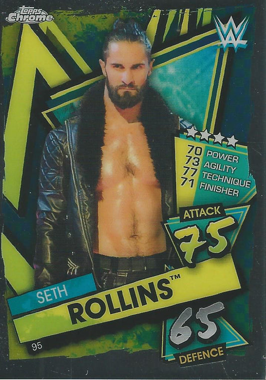 WWE Topps Slam Attax Chrome 2021 Seth Rollins #95