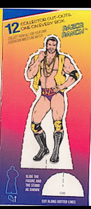Razor Ramon WWF Ice Cream Cut-out & Card 1995 Good Humor PW Catalog