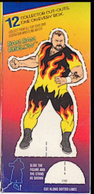 Bam Bam Bigelow WWF Ice Cream Cut-out & Card 1995 Good Humor