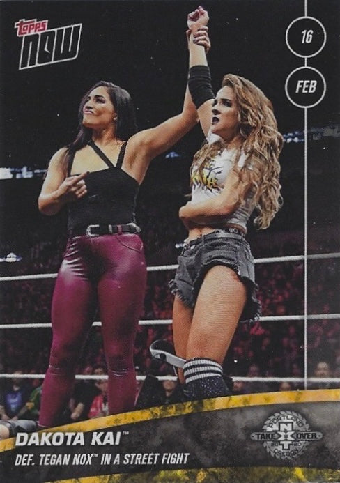 Dakota KAI DEF. Tegan NOX in a Street Fight trading card PW Catalog