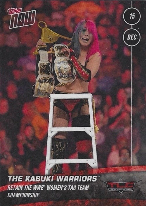 The Kabuki Warriors Retain the WWE Women’s TAG Team Championship trading card PW Catalog