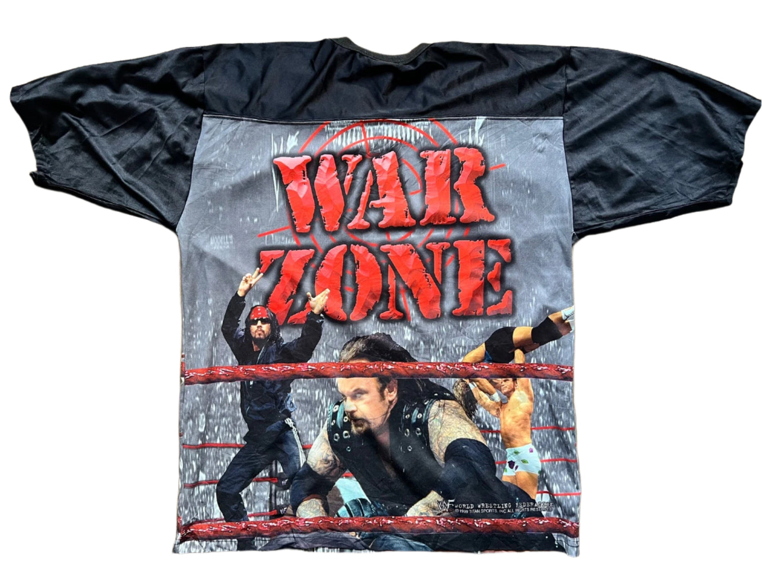 1999 WWF Raw / War Zone Jersey The Rock, “Stone Cold” Steve Austin, Mankind, The Undertaker, X-Pac and “Badass” Billy Gunn Pwcatalog