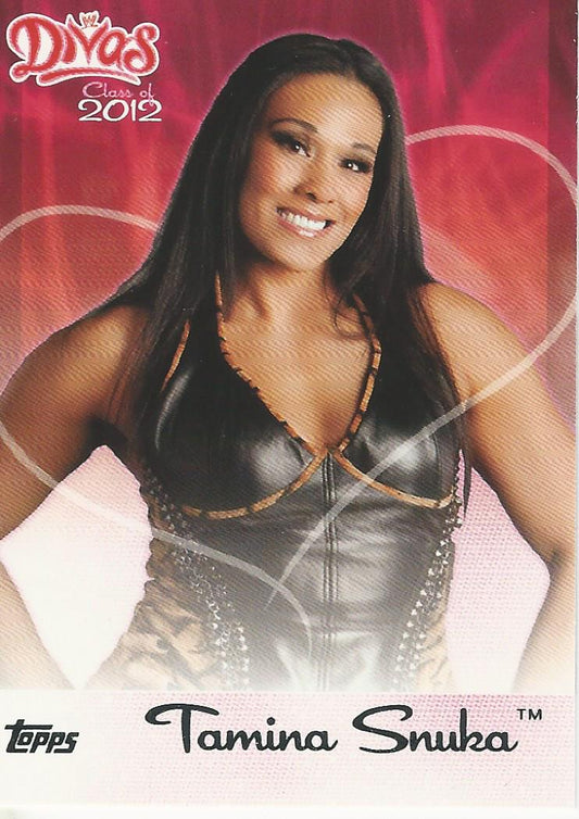 WWE Topps 2012 Tamina 15 of 15 trading card PW Catalog