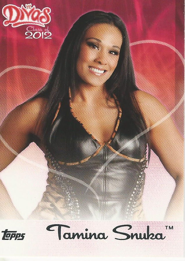 WWE Topps 2012 Tamina 15 of 15 trading card PW Catalog