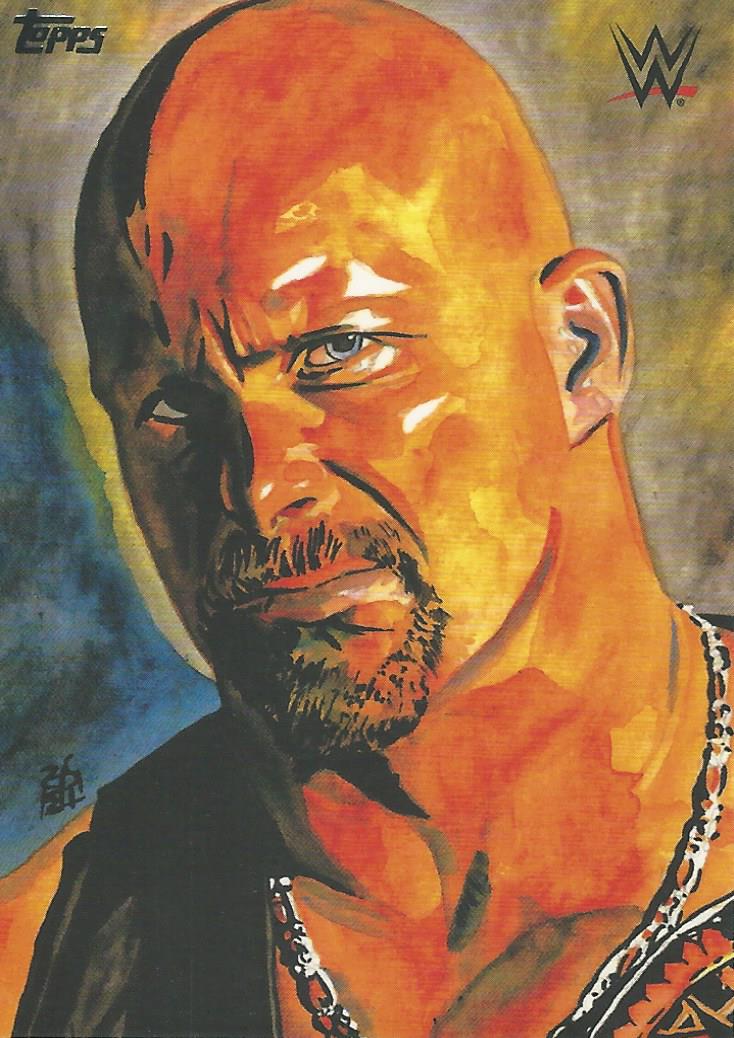 WWE Topps Undisputed 2021 Stone Cold Steve Austin RS-9 trading card PW Catalog