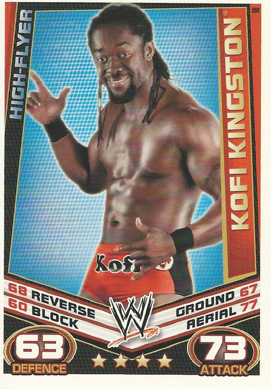 WWE Topps Slam Attax Rebellion 2012 Kofi Kingston #96