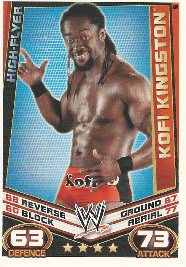 WWE Topps Slam Attax Rebellion 2012 Kofi Kingston #96