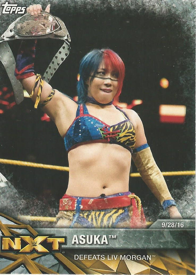 WWE Topps Women Division 2017 Asuka NXT-22 trading card PW Catalog