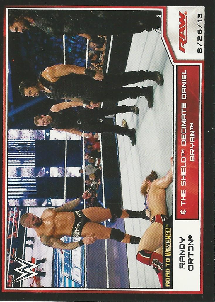 WWE Topps Road to Wrestlemania 2014 Randy Orton and The Shield #36