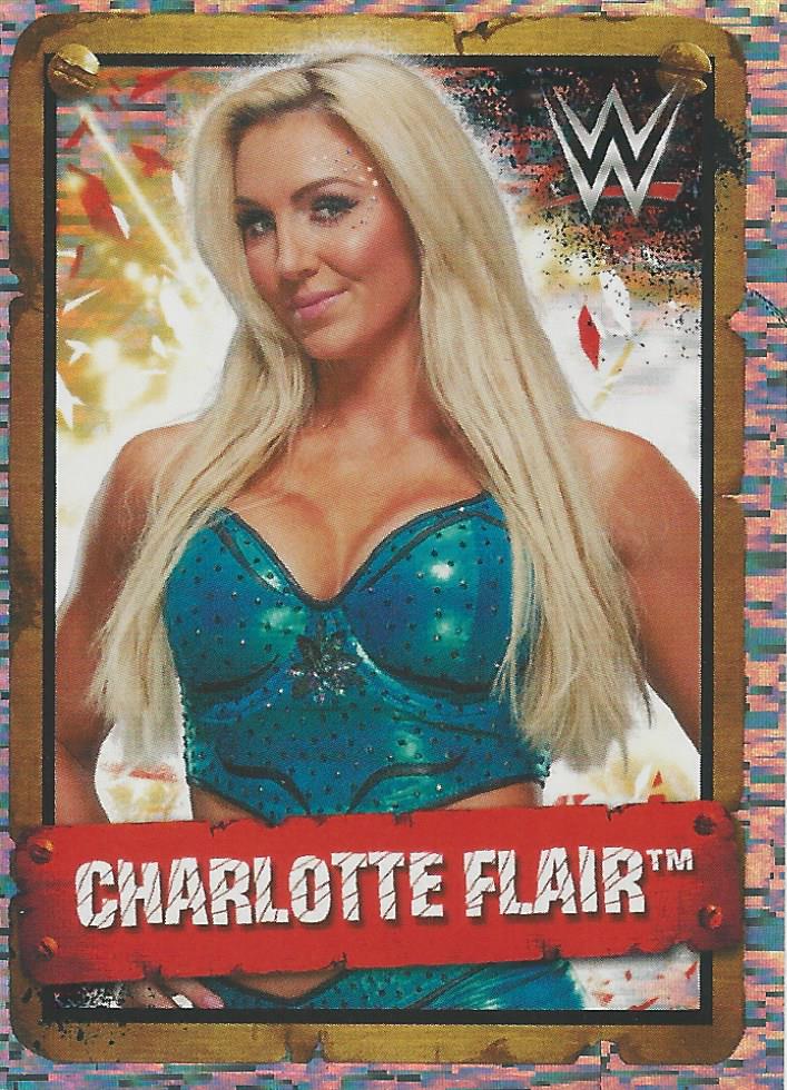 WWE Topps Stickers 2017 Charlotte Flair Foil #96