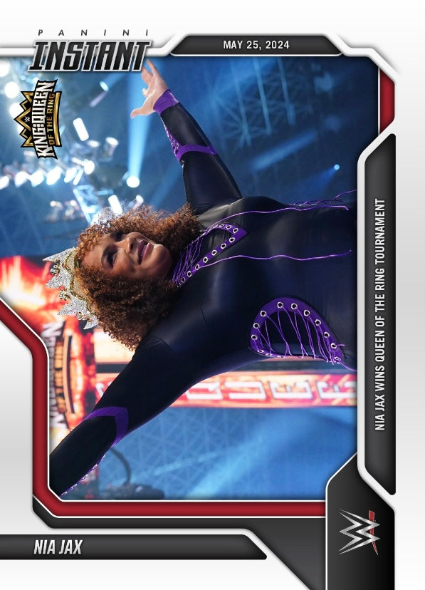 NIA JAX – NIA JAX Wins Queen of the Ring Tournament trading card PW Catalog
