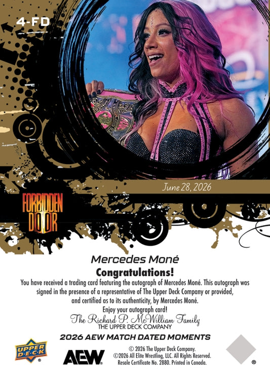 Mercedes MONÉ – Mercedes MONÉ Makes History With HER Victory in the Owen Hart Foundation Women’s Tournament