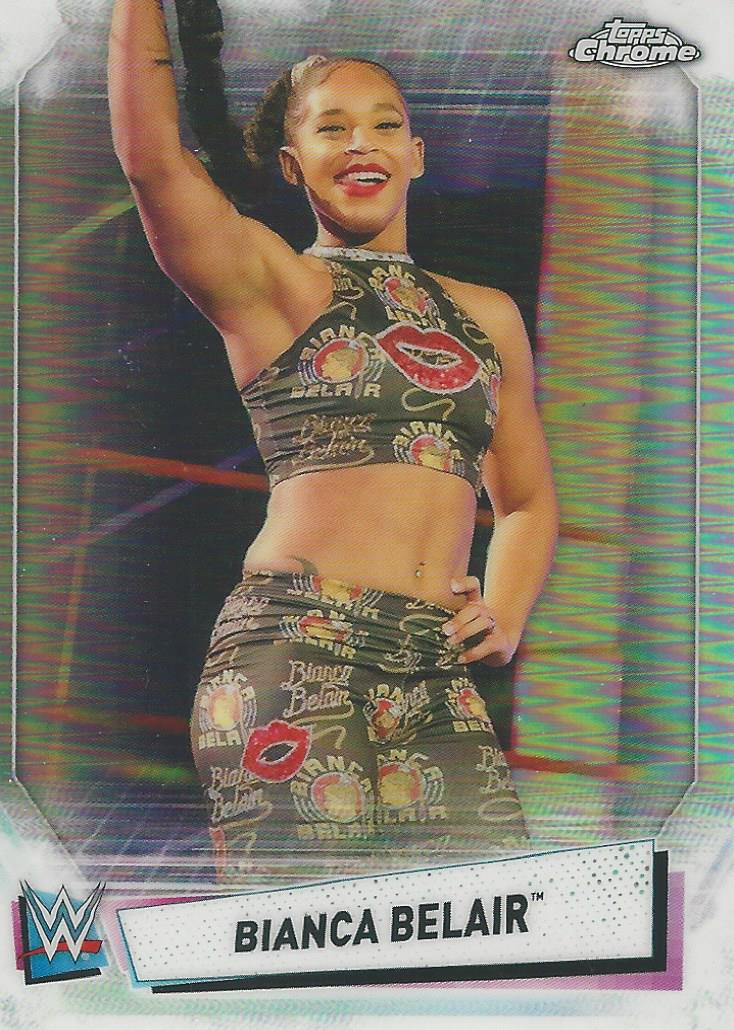WWE Topps Chrome 2021 Bianca Belair IV-18 trading card PW Catalog