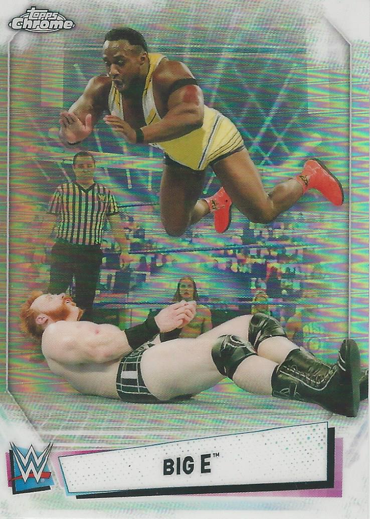 WWE Topps Chrome 2021 Big E IV-21 trading card PW Catalog