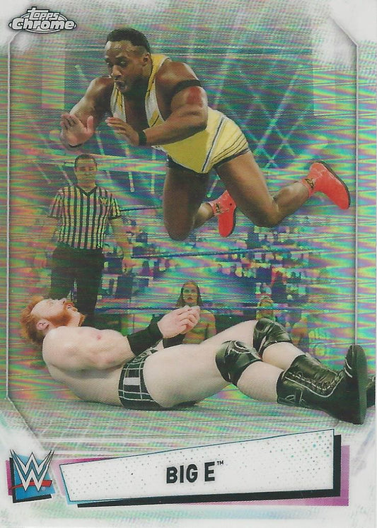 WWE Topps Chrome 2021 Big E IV-21 trading card PW Catalog