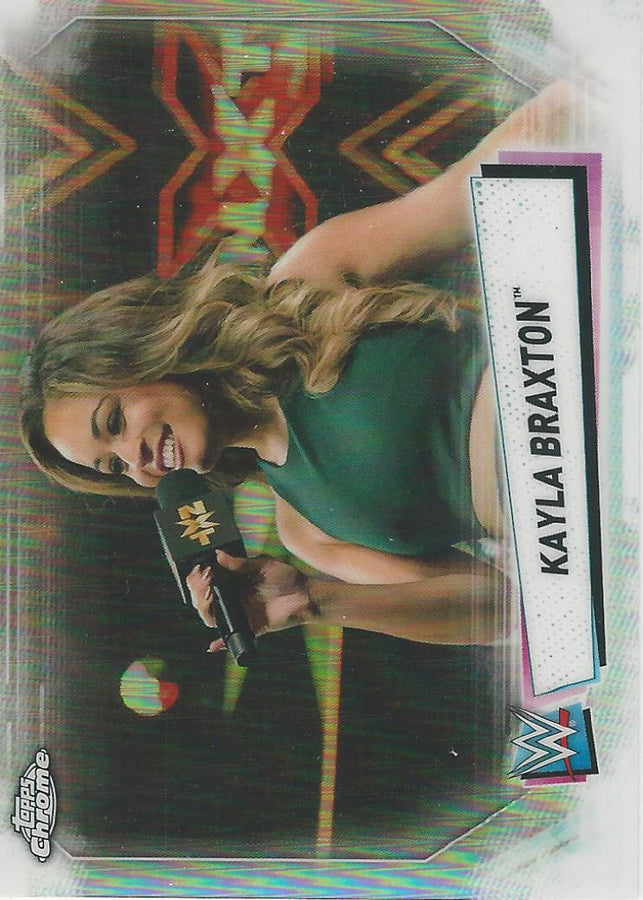 WWE Topps Chrome 2021 Kayla Braxton IV-25 trading card PW Catalog