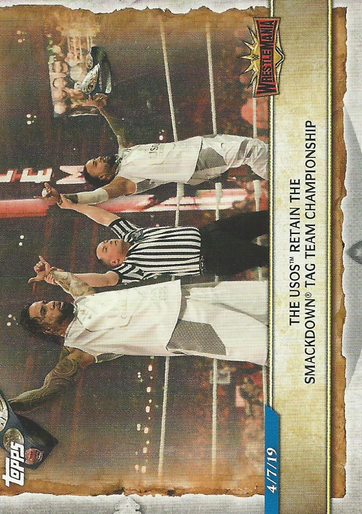 WWE Topps Road to Wrestlemania 2020 The Usos #97