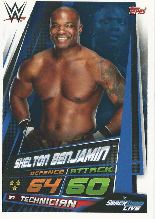 WWE Topps Slam Attax Universe 2019 Shelton Benjamin #97