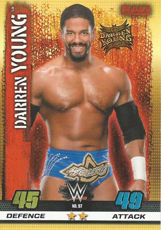 WWE Topps Slam Attax 10th Edition 2017 Darren Young #97