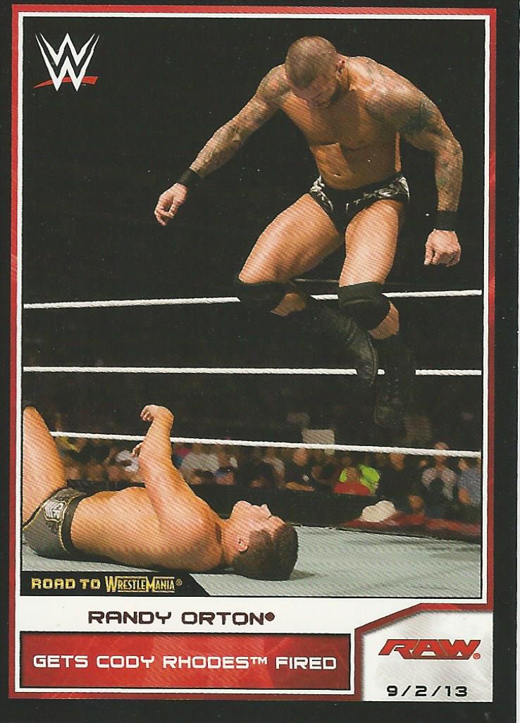 WWE Topps Road to Wrestlemania 2014 Randy Orton #37