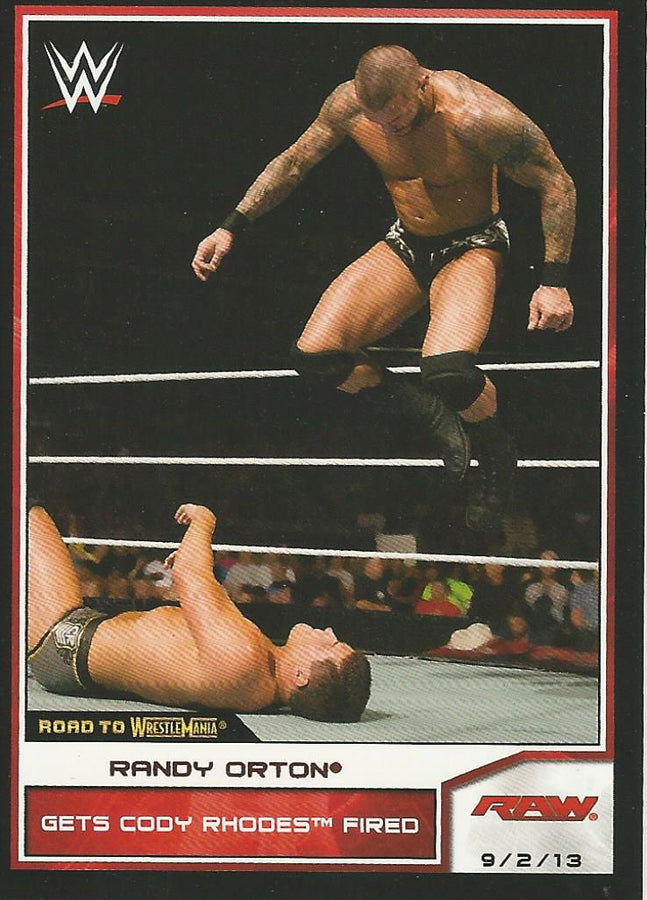WWE Topps Road to Wrestlemania 2014 Randy Orton #37