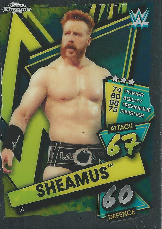 WWE Topps Slam Attax Chrome 2021 Sheamus #97