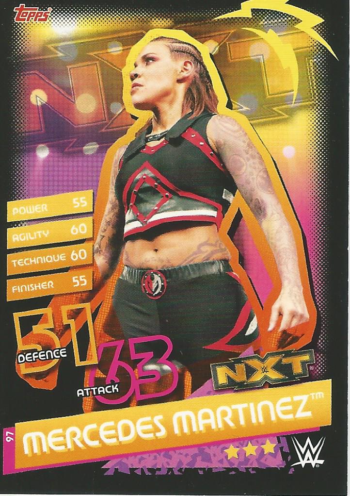 WWE Topps Slam Attax Reloaded 2020 Mercedes Martinez #97 NXT