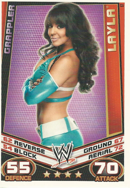 WWE Topps Slam Attax Rebellion 2012 Layla #97
