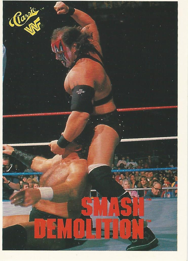 WWF Classic Trading Cards 1990 Smash Demolition No.97 trading card PW Catalog