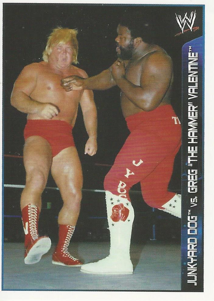 WWE Topps A-Z Sticker Collection 2014 Greg Valentine vs Junkyard Dog #97