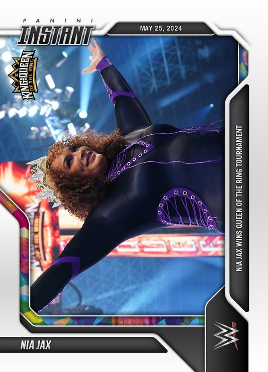 NIA JAX – NIA JAX Wins Queen of the Ring Tournament trading card PW Catalog