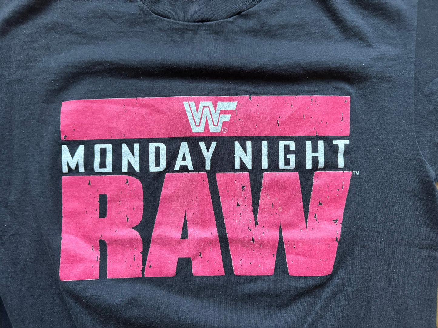 1993 WWF Monday Night Raw logo T-shirt Pwcatalog