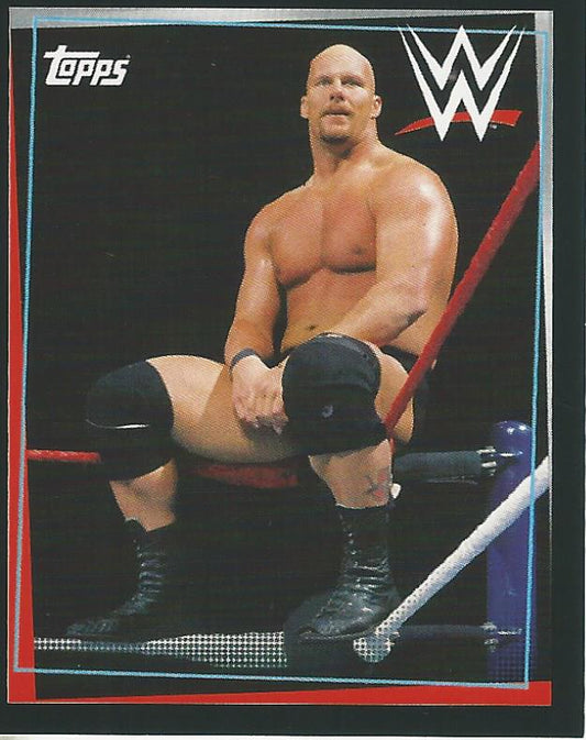 WWE Topps Road to Wrestlemania Stickers 2021 Stone Cold Steve Austin #98