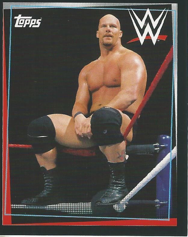 WWE Topps Road to Wrestlemania Stickers 2021 Stone Cold Steve Austin #98