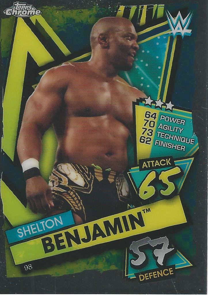WWE Topps Slam Attax Chrome 2021 Shelton Benjamin #98
